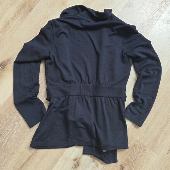 Bailey 44 Black J'adore Fleece Jacket sz Large $238 Minimalist Casual Layer Fall - Picture 6 of 6